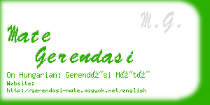 mate gerendasi business card